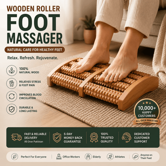 DeepRoll Wooden Foot Massager