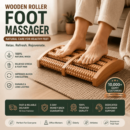 DeepRoll Wooden Foot Massager - Massagers Hub
